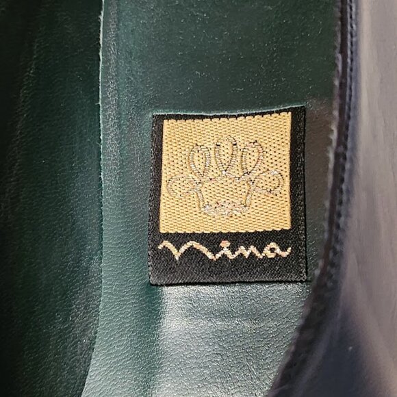 Vintage Navy Kid NINA Ladies Pumps 6.5M - Picture 4 of 13